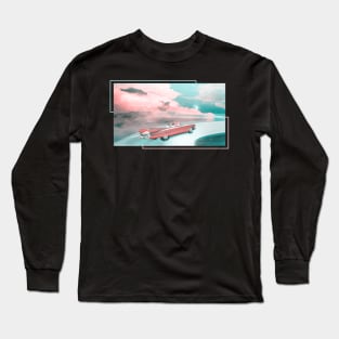 Retro Vintage Care Driving Through the Clouds Long Sleeve T-Shirt